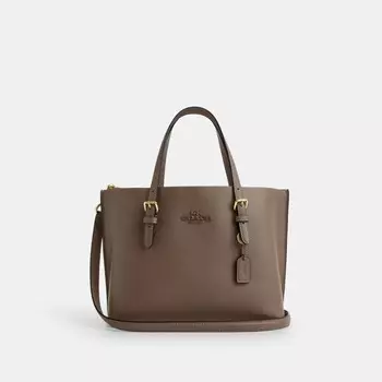 Сумка-тоут Mollie 25 COACH, цвет gold/dark stone