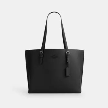 Сумка-тоут Mollie COACH, серебряный/черный
