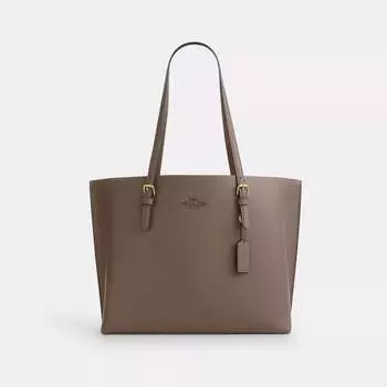 Сумка-тоут Mollie от Coach Outlet, цвет gold/dark stone