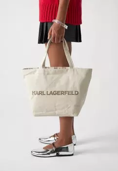 Сумка-тоут MONOGRAM REVERSIBLE KARL LAGERFELD, бежевый