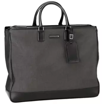 Сумка-тоут Montblanc Meisterstuck серая из ткани, женская сумка-тоут 106739 Mont Blanc, цвет multi