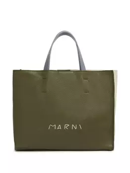 Сумка-тоут Museo Marni, зеленый