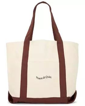 Сумка-тоут Museum Of Peace And Quiet Wordmark Boat Tote, цвет Clay