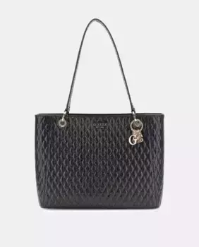 Сумка-тоут на молнии Guess, черный