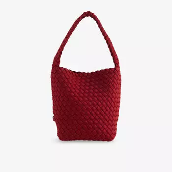 Сумка-тоут Naghedi Номад маленькая плетеная, красный