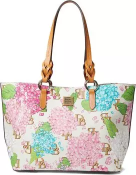 Сумка-тоут Nelly с монограммой Hydrangea Dooney & Bourke, цвет Cream