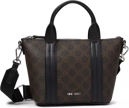 Сумка-тоут Nine West Kyndall Mini Tote, цвет Brown Logo/Black