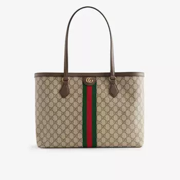 Сумка-тоут ophidia gg supreme из холста с покрытием Gucci, цвет b.eb/n.acero/vrv