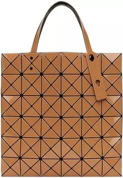 Сумка-тоут оранжевого цвета Lucent W BAO BAO ISSEY MIYAKE, Ochre x lt. ocher