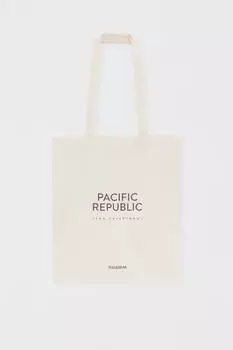 Сумка-тоут Pacific Republic Pull&Bear, песочный