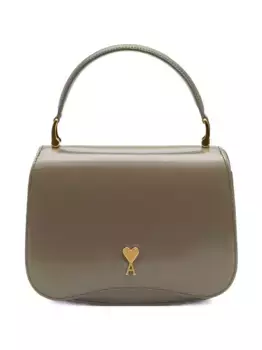 Сумка-тоут Paris Paris с логотипом AMI Paris, зеленый