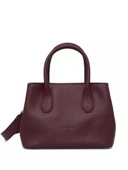 Сумка-тоут Patrizia Pepe с тисненым логотипом, красный