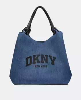 Сумка тоут PAULA большая DKNY, темно-синий