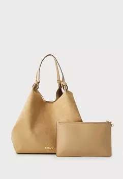 Сумка-тоут PAULA COMMUTER LARGE TOTE SET DKNY, бежевый