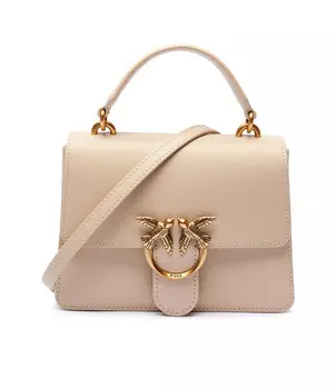 Сумка-тоут Pinko Love One Top Handle Mini, бежевый