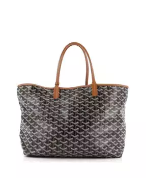Сумка-тоут PM Saint Louis из лакированного холста Pre-Owned Goyard, коричневый