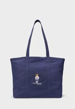 Сумка-тоут POLO BEAR CANVAS TOTE UNISEX Polo Ralph Lauren, темно-синий