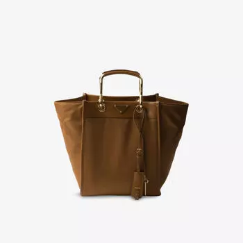 Сумка-тоут Prada, коричневый