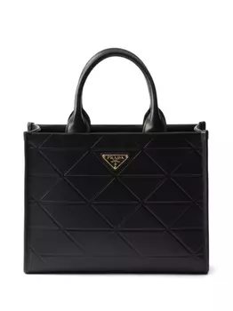 Сумка-тоут Prada Symbole среднего размера, черный