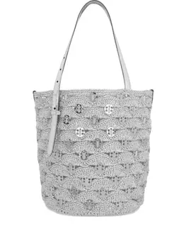 Сумка-тоут Rabanne крючком, серебряный