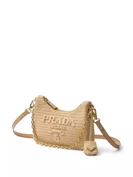 Сумка-тоут Prada Re-Edition мини, бежевый