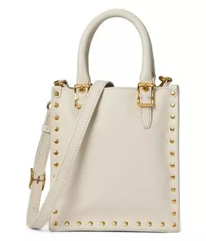 Сумка-тоут Rebecca Minkoff Studded Mini Tote, цвет Porcelain