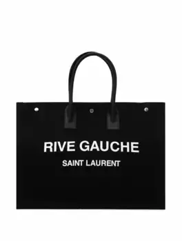 Сумка-тоут Rive Gauche Saint Laurent, черный