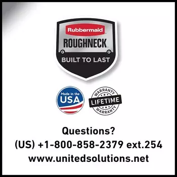 Сумка-тоут Rubbermaid Roughneck, 3 галлона, упаковка из 6 штук, сделано в США, прочная пластиковая сумка цвета индиго цвета металлик, штабелируемая сумка для хранения с крышкой и ручками, Dark Indigo Metallic