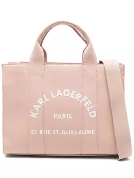 Сумка-тоут Rue St-Guillaume среднего размера Karl Lagerfeld, розовый