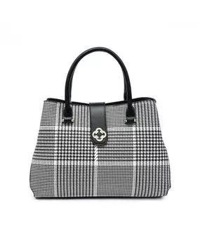 Сумка-тоут с 3 отделениями и застежкой-молнией сверху JFY, черный