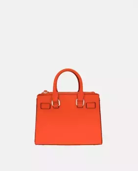 Сумка-тоут с эффектом сафьяна LIUJO, оранжевый