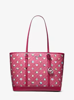 Сумка-Тоут с большим фирменным логотипом Jet set Michael Kors, красный