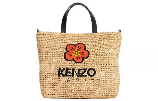 Сумка-тоут с цветочной вышивкой KENZO