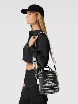 Сумка-тоут с детальной этикеткой, модель "ВЕРЕСК" Juicy Couture, черный