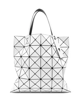 Сумка-тоут с геометричным узором Bao Bao Issey Miyake, белый