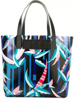 Сумка-тоут с графическим принтом MSGM, черный