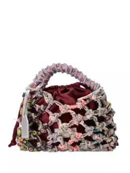 Сумка-тоут с кристаллами Kurt Geiger London, розовый