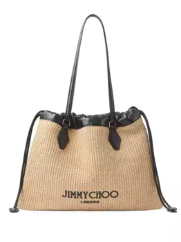 Сумка-тоут с кулиской JIMMY CHOO, нейтральный