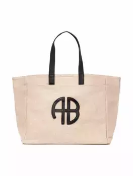 Сумка-тоут с логотипом Anine Bing, коричневый