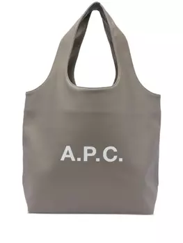 Сумка-тоут с логотипом APC A.P.C., серый