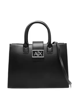 Сумка-тоут с логотипом Armani Exchange, черный