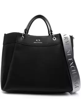 Сумка-тоут с логотипом Armani Exchange, черный