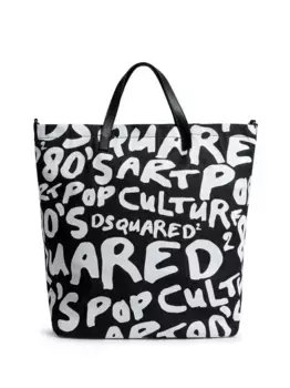 Сумка-тоут с логотипом DSQUARED2, черный
