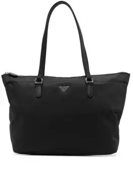 Сумка-тоут с логотипом EMPORIO ARMANI, черный
