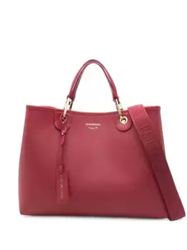 Сумка-тоут с логотипом EMPORIO ARMANI, красный