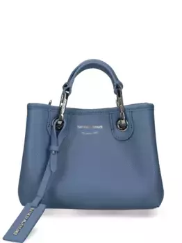 Сумка-тоут с логотипом EMPORIO ARMANI, синий