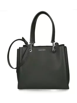 Сумка-тоут с логотипом Emporio Armani, зеленый