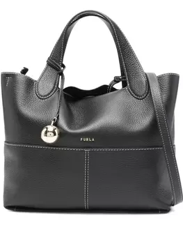 Сумка-тоут с логотипом Furla, черный