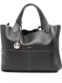 Сумка-тоут с логотипом Furla, черный
