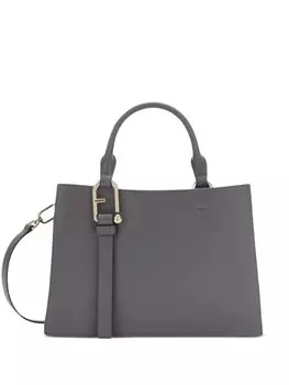 Сумка-тоут с логотипом Furla, серый